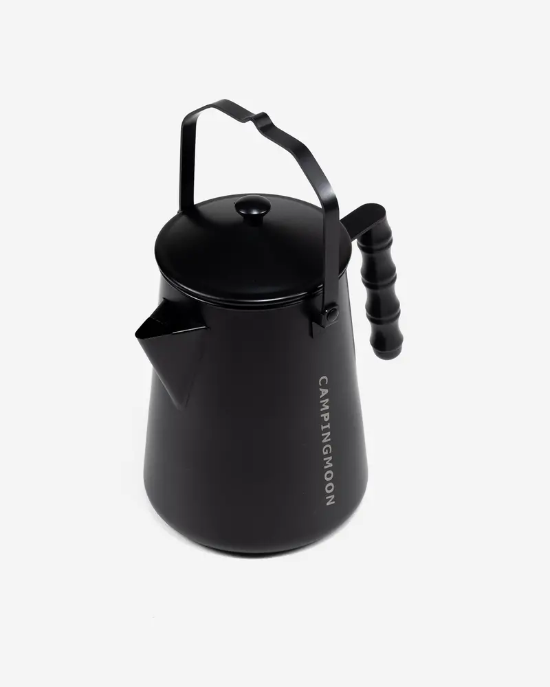 1.5L Matte Black Stainless Steel Kettle – Fast-Boil Camp Kettle