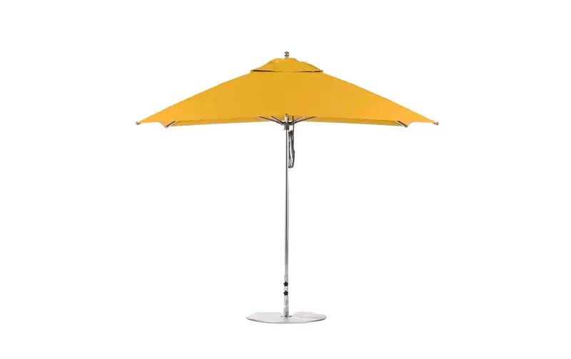 10-Foot Square Pulley-Operated Fiberglass Umbrella – Essential Line
