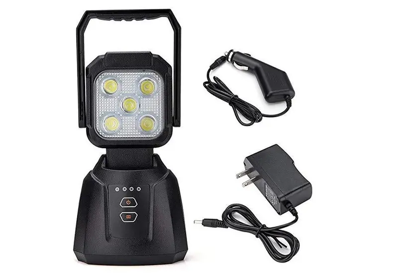 15-Watt Rechargeable Magnetic LED Work and Camp Light
