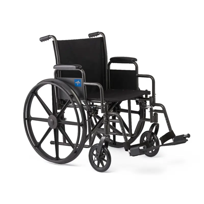 20″ Nylon Wheelchair – Swing-Back Desk Arms & Swing-Away Leg Rests