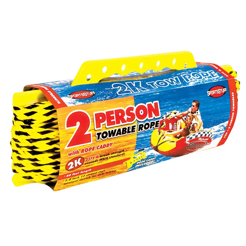 2K Tow Rope – Durable 60-Foot Towing Line for Dual-Rider Tubes