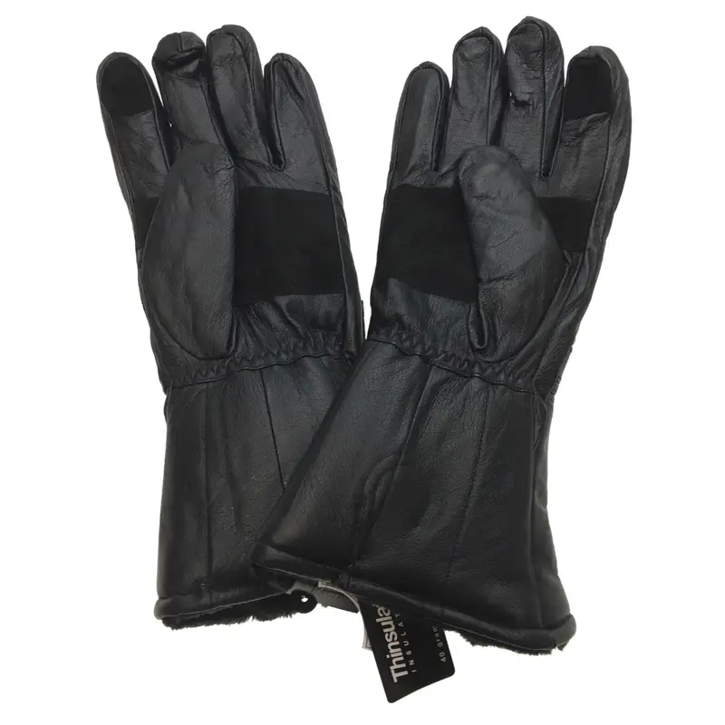3M Waterproof Motorcycle Gloves – Black Leather Riding Protection