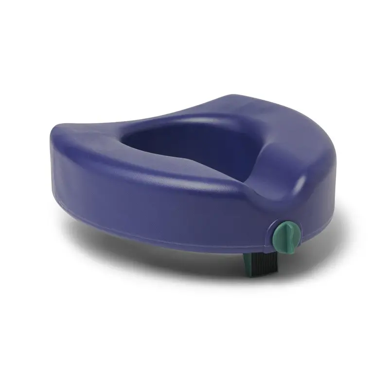 5″ Blue Raised Locking Toilet Seat Extension