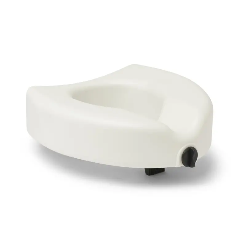 5″ Gray Elevated Locking Toilet Seat