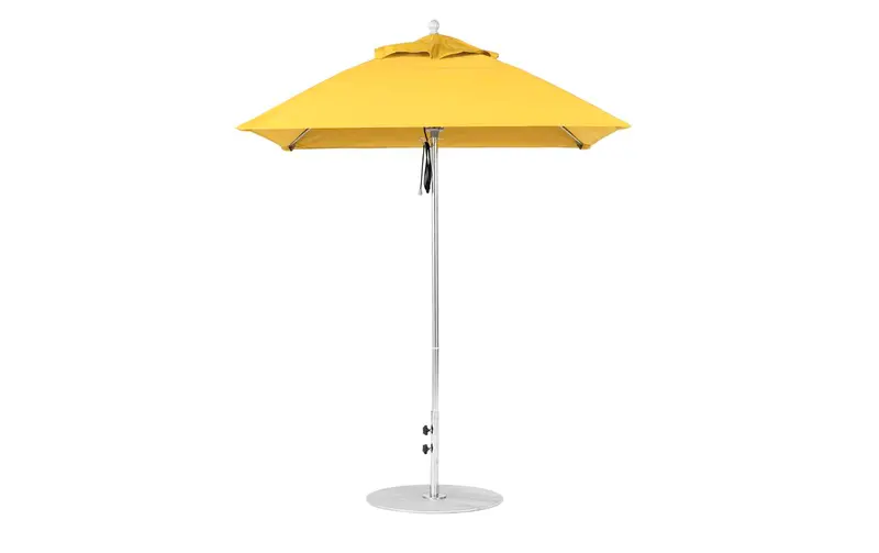 6.5-Foot Square Pulley-Operated Fiberglass Umbrella – Essential Line