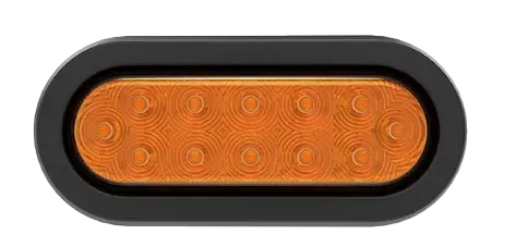 61-001-1 Oval Amber Turn Signal Light – 24V, 1706A Rating