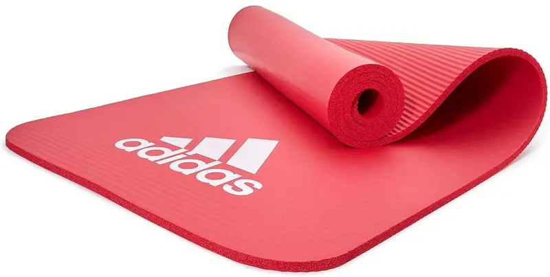 Adidas 7mm Non-Slip Fitness Mat – Grey Yoga & Pilates Surface
