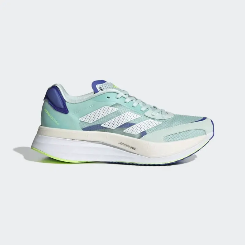 Adidas Women’s Adizero Boston 10 Running Shoes in Mint Green