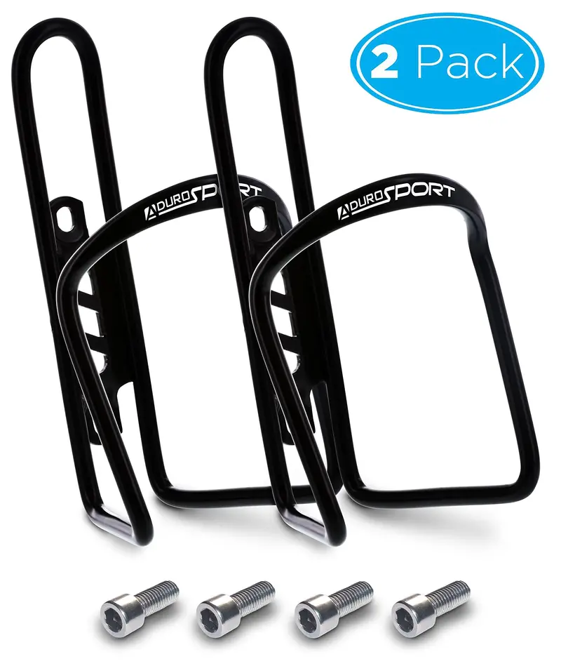 Aduro Aluminum Bike Water Bottle Holder – 2-Pack