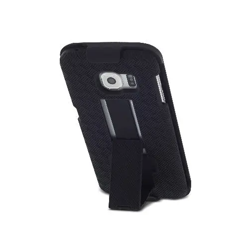 Aduro Shell & Holster Combo Case for Samsung Galaxy S6 Edge – Dual-Function Protection