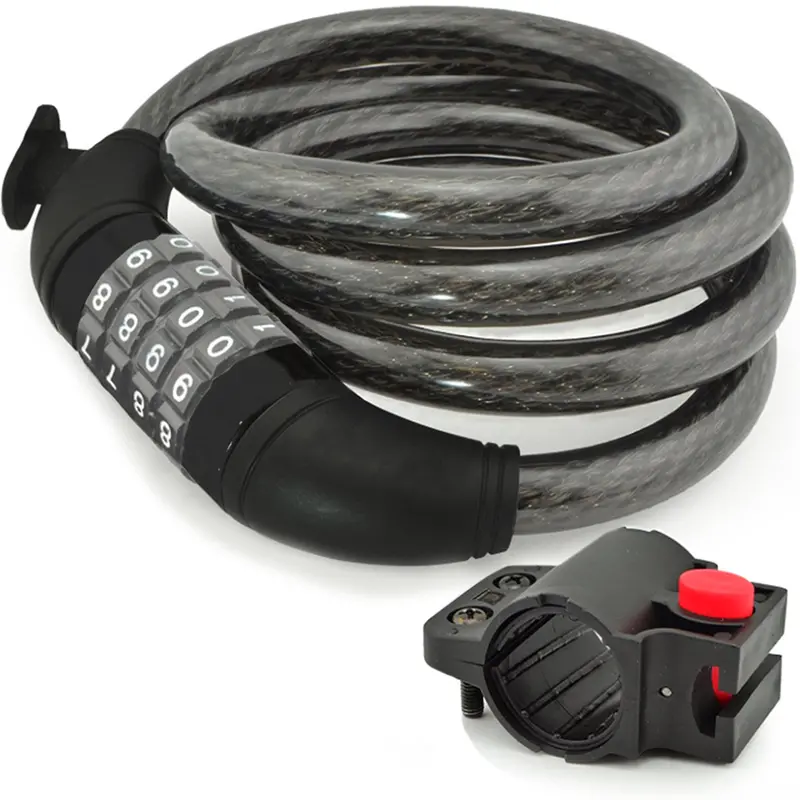 Aduro Sport 4-Digit Combination Cable Lock for Bicycles