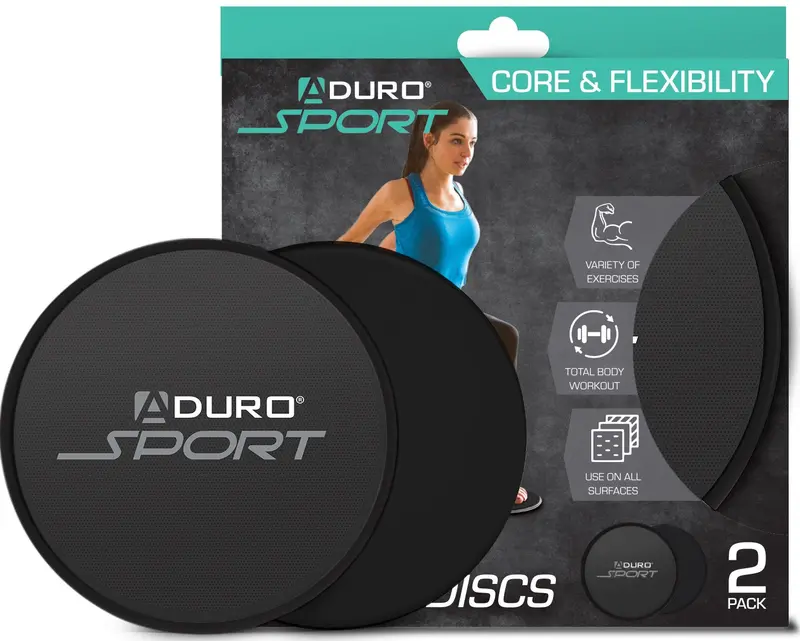 Aduro Sport Dual-Surface Gliding Discs for Core & Strength Training
