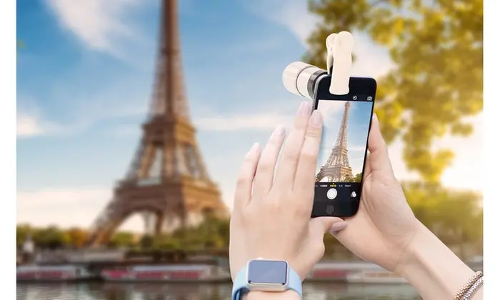 Aduro U-Snap 8x Optical Zoom Lens Kit for Smartphones – Adjustable Mobile Photography Accessory