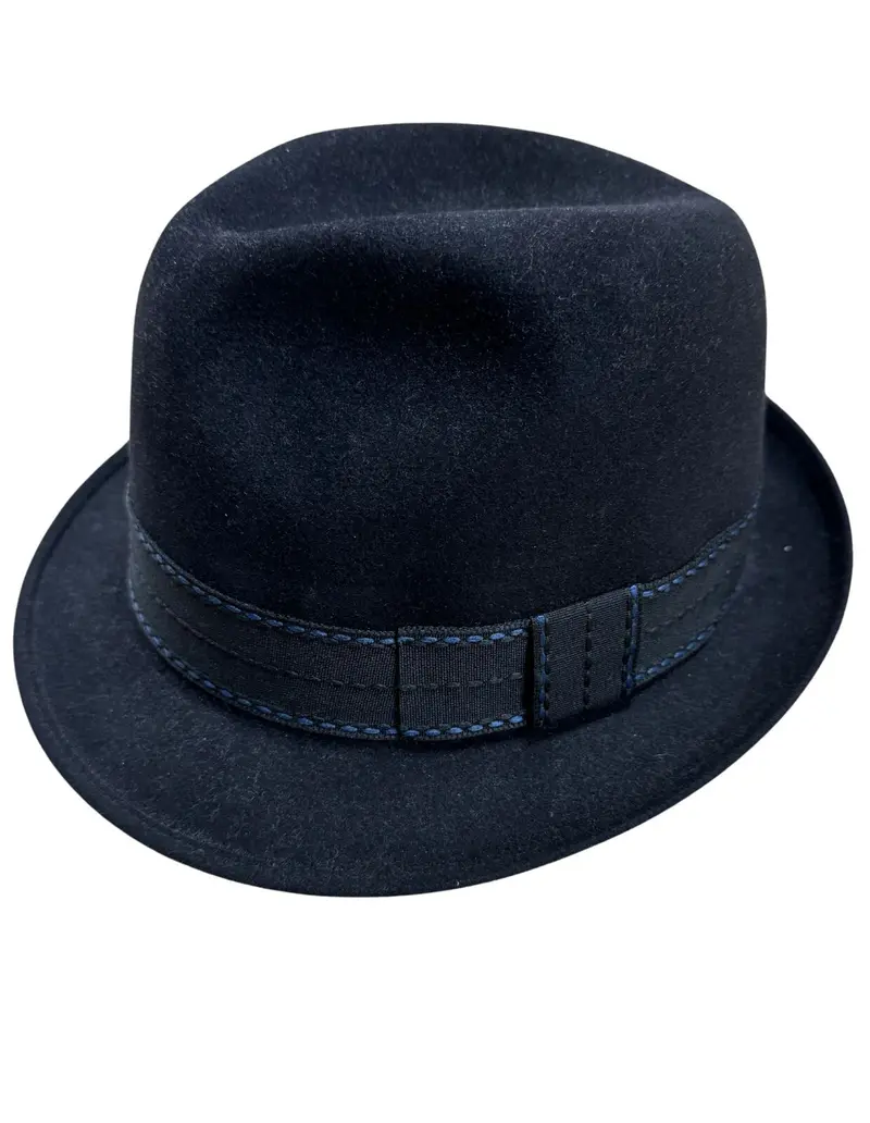Akubra Trilby Fur-Felt Hat – Classic Black