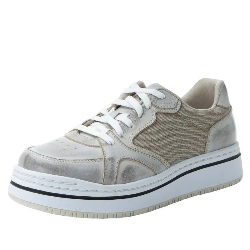 Alegria Alyster Comfort Shoe for Shift Workers – Cream