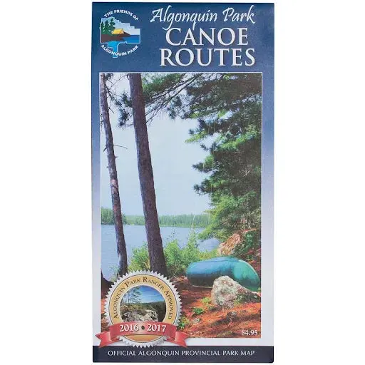 Algonquin Park Official Canoe Route Navigation Map