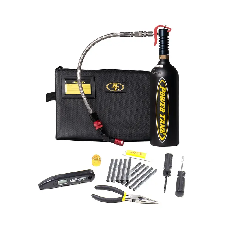 All-in-One Portable Tire Repair Kit with 20 oz CO₂ Inflation Source