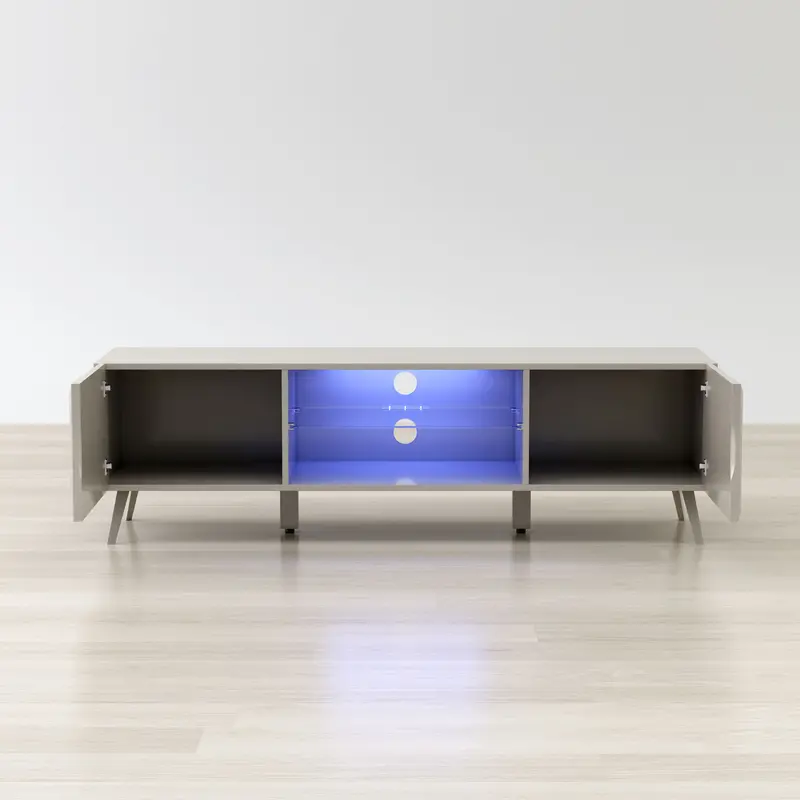 Altus 59-Inch TV Stand with Sleek Storage and Media Support