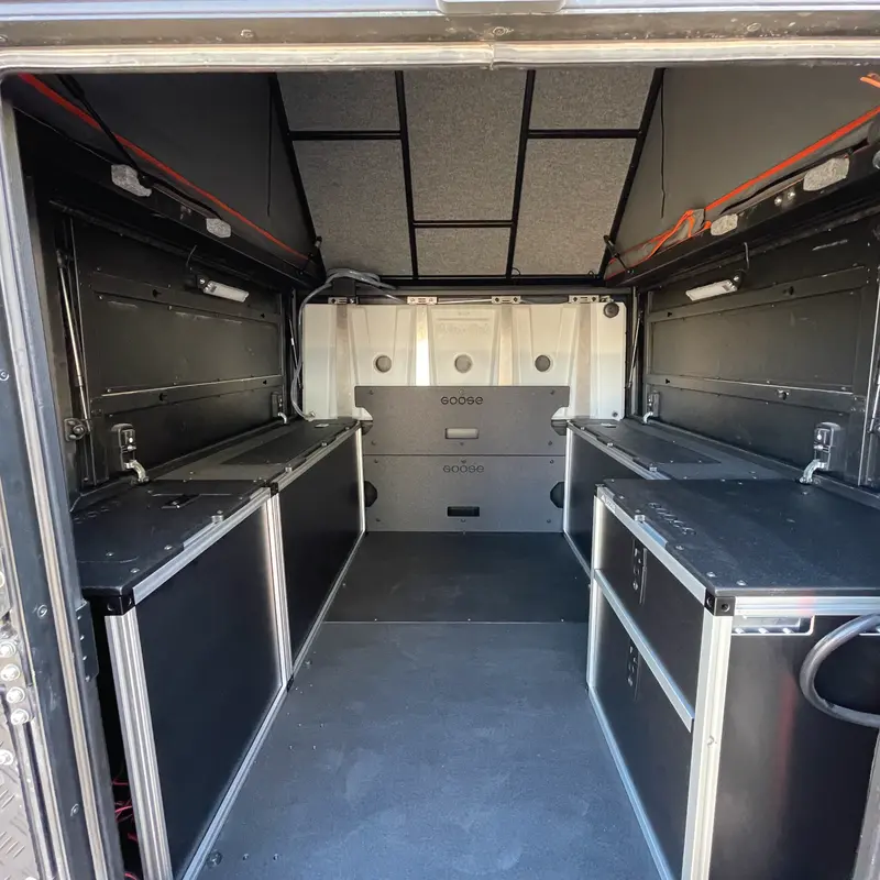 Alu-Cab Alu-Cabin Rear Utility Module – Configurable Storage Add-On for Tundra Canopy Campers