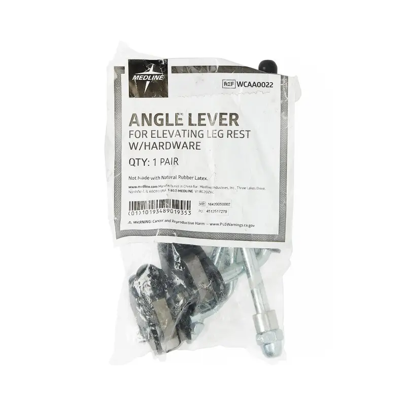 Angle Lever Hardware Kit – Elevating Leg Rest Upgrade for Guardian KX Wheelchairs