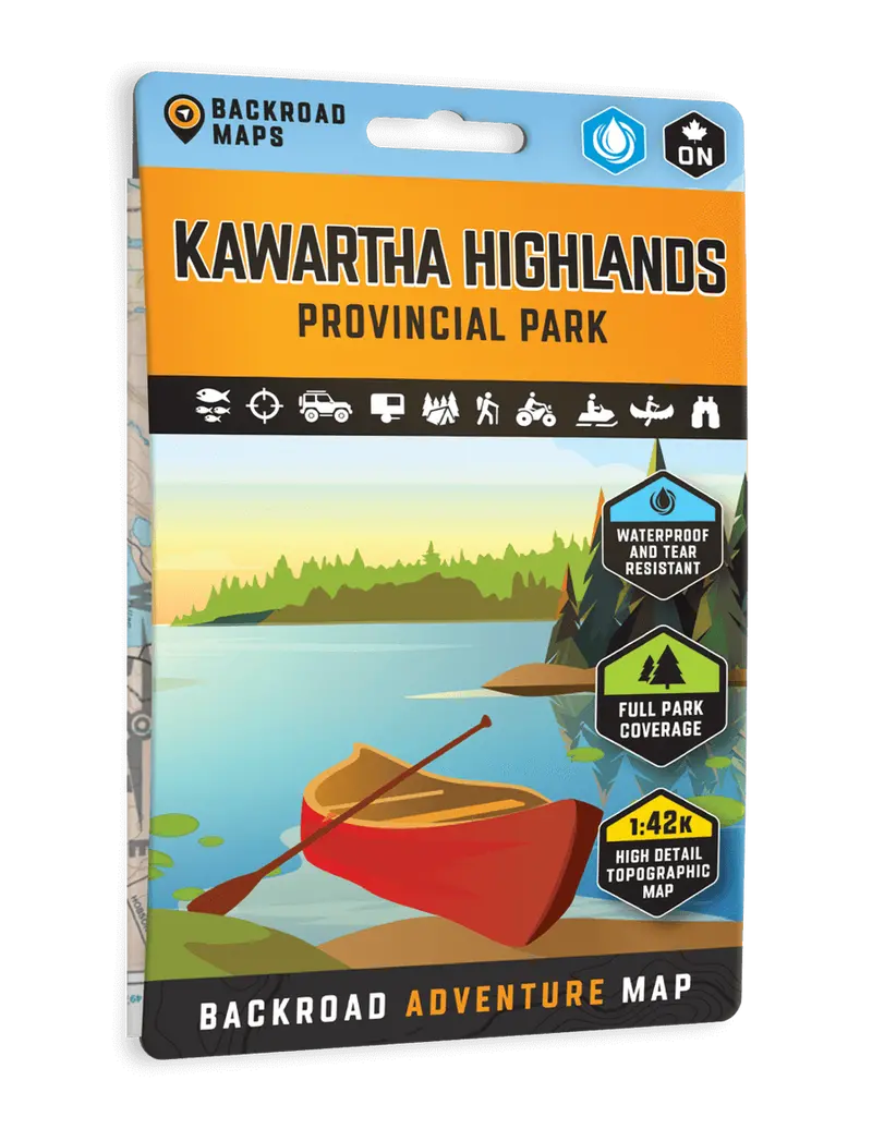 Backroad Maps: Kawartha Highlands Provincial Park (Ontario)