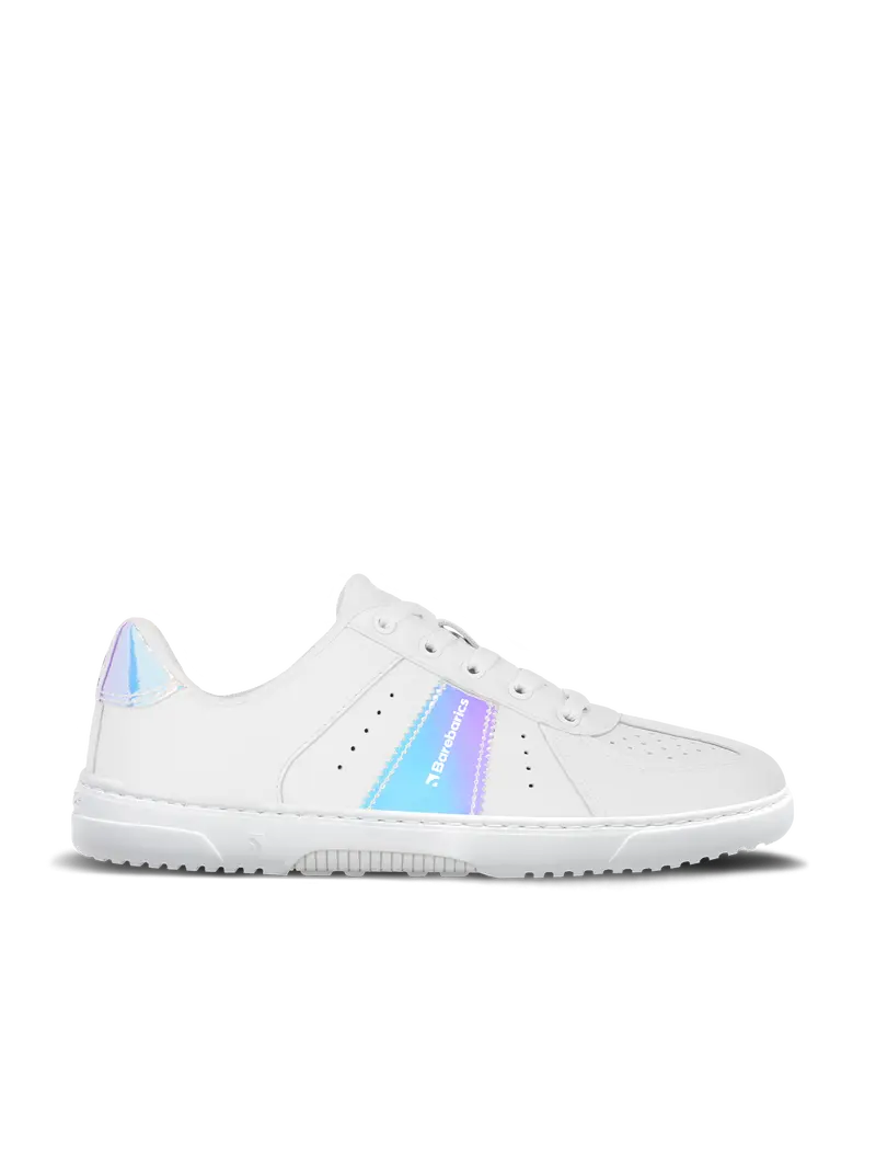 Barebarics Icara Breathable Barefoot Sneakers – White & Pastel Iridescent