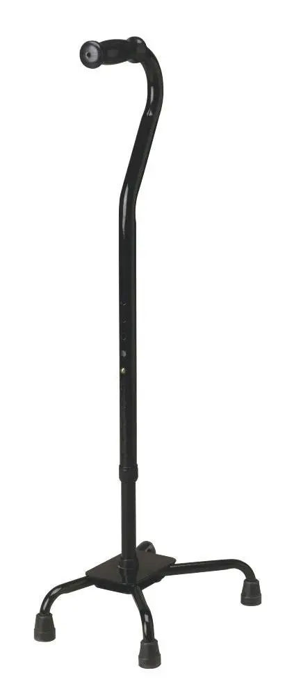 Bariatric Quad Cane with Small Base – Black