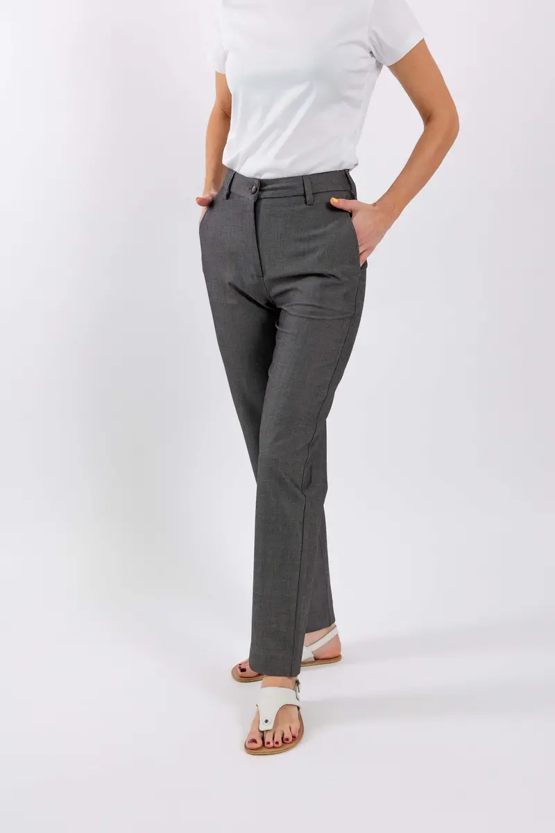 Be Lenka Essentials Women’s Tailored Trousers – Soft Grey