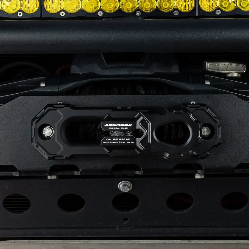 Black Billet Aluminum Winch Shackle
