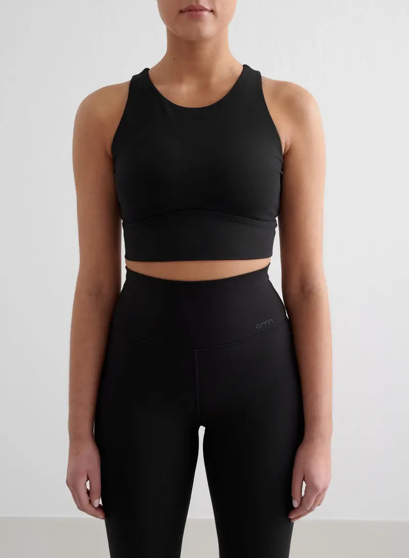 Black High-Support Sense Sports Bra