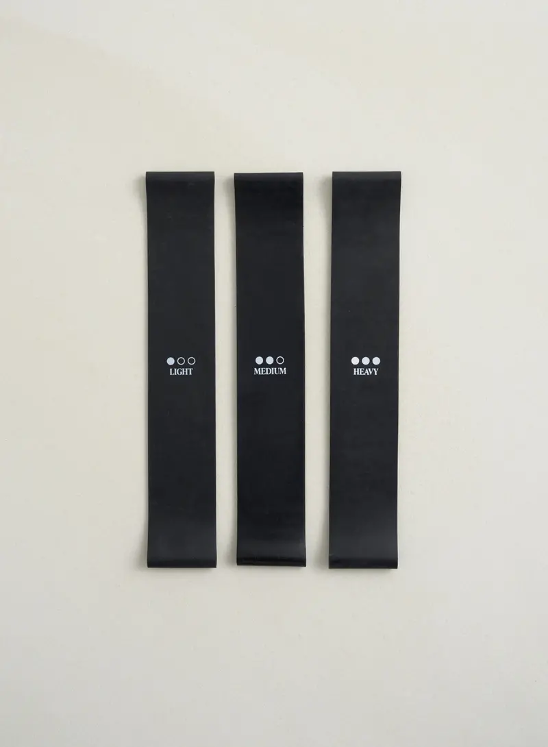 Black Resistance Band Set – 3-Piece Strength Kit