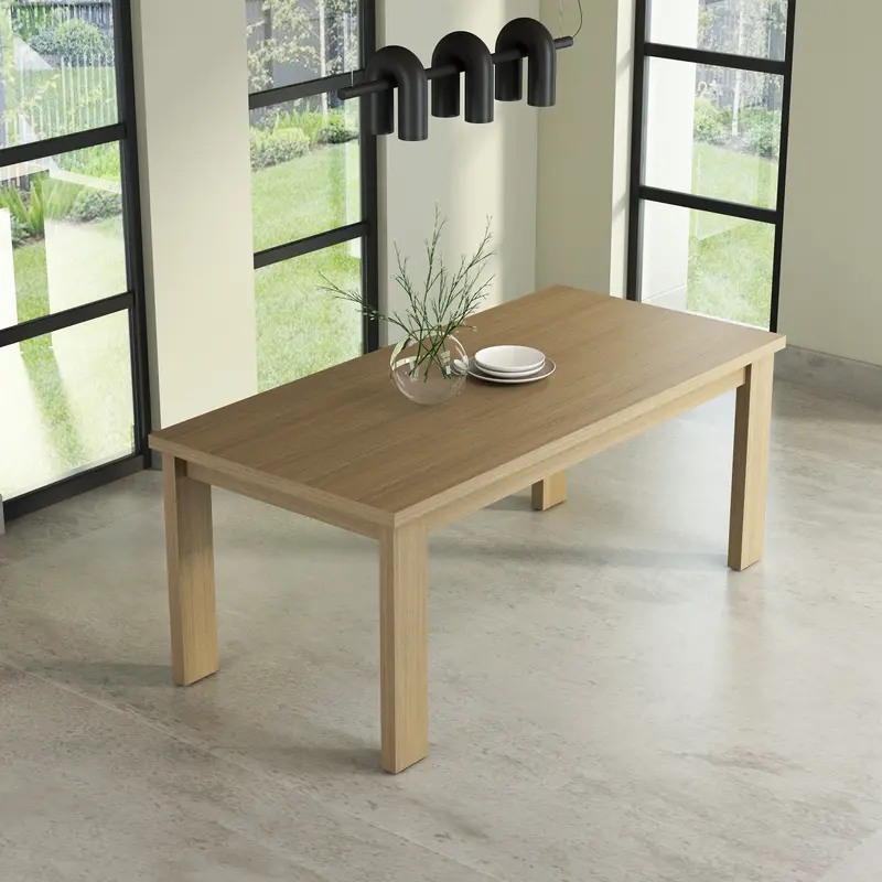 Brentford Light Brown Dining Table – Modern Farmhouse Style