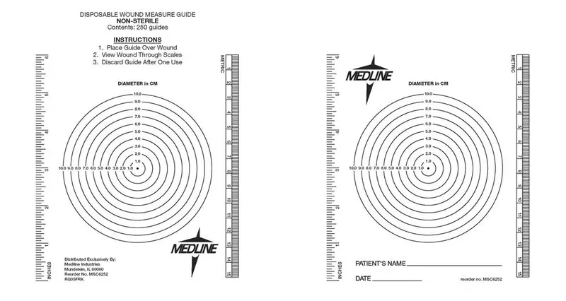 Bullseye Plastic Wound Measurement Ruler – 250-Count Bag