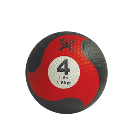 CanDo Firm Medicine Ball – 8″ Red (4 lbs)