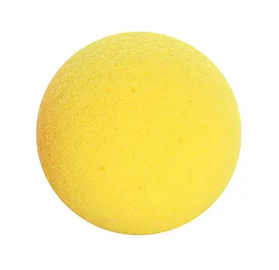 CanDo Memory Foam Squeeze Ball – Yellow, X-Easy Compression