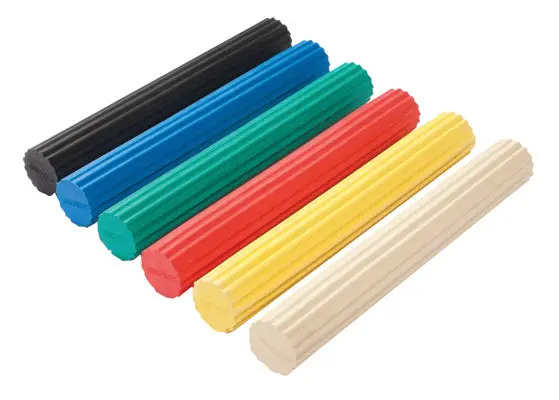 CanDo Twist-n-Bend Exercise Bar Set – 6-Piece Pack, 12-Inch Each