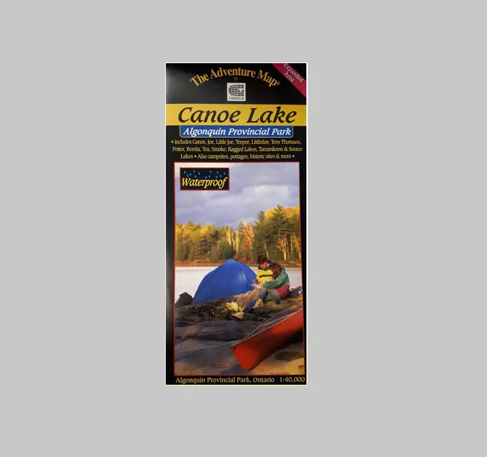 Canoe Lake Area Paddling & Portage Adventure Map