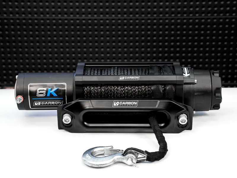 Carbon Offroad Long-Drum 6000lb ATV and Small 4×4 Winch
