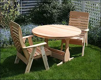 Cedar Twin Ponds Bistro Set – Patio Dining Collection for Small Spaces