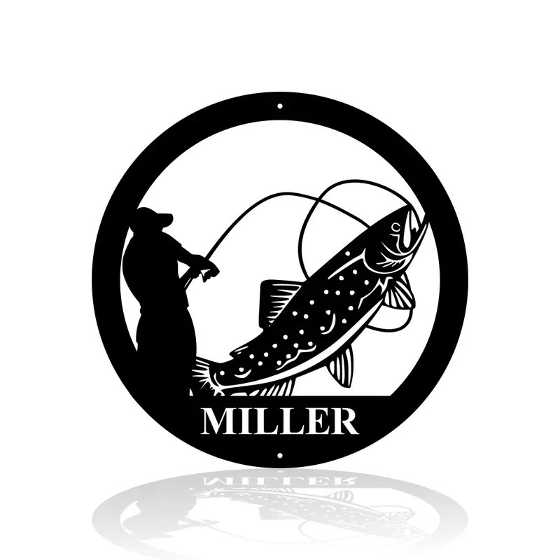 Circular Trout Fishing Theme