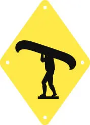 Compact Portage Marker for Canoe Trips