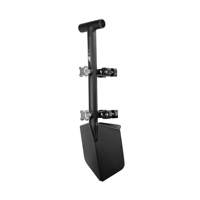 Compact Shovel & Universal Mount Kit – Black Shovel with Black UMD and Knobs