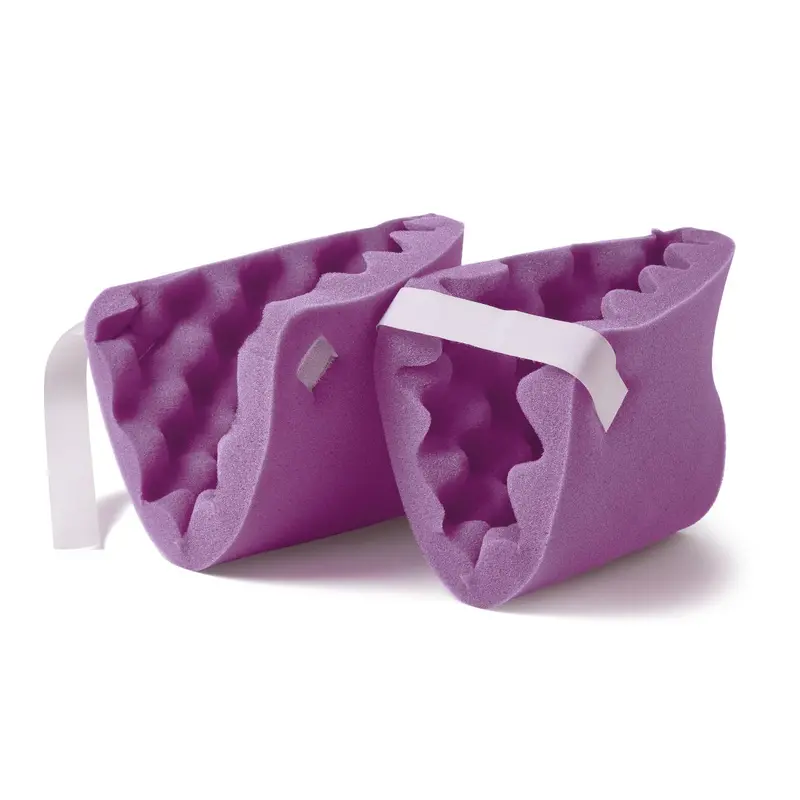 Convoluted Foam Heel Protector Pair, Purple, Pressure-Relieving Design