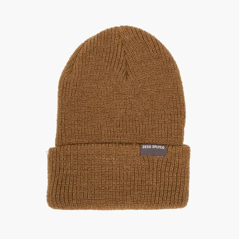 Copper-Tone Knit Watch Cap