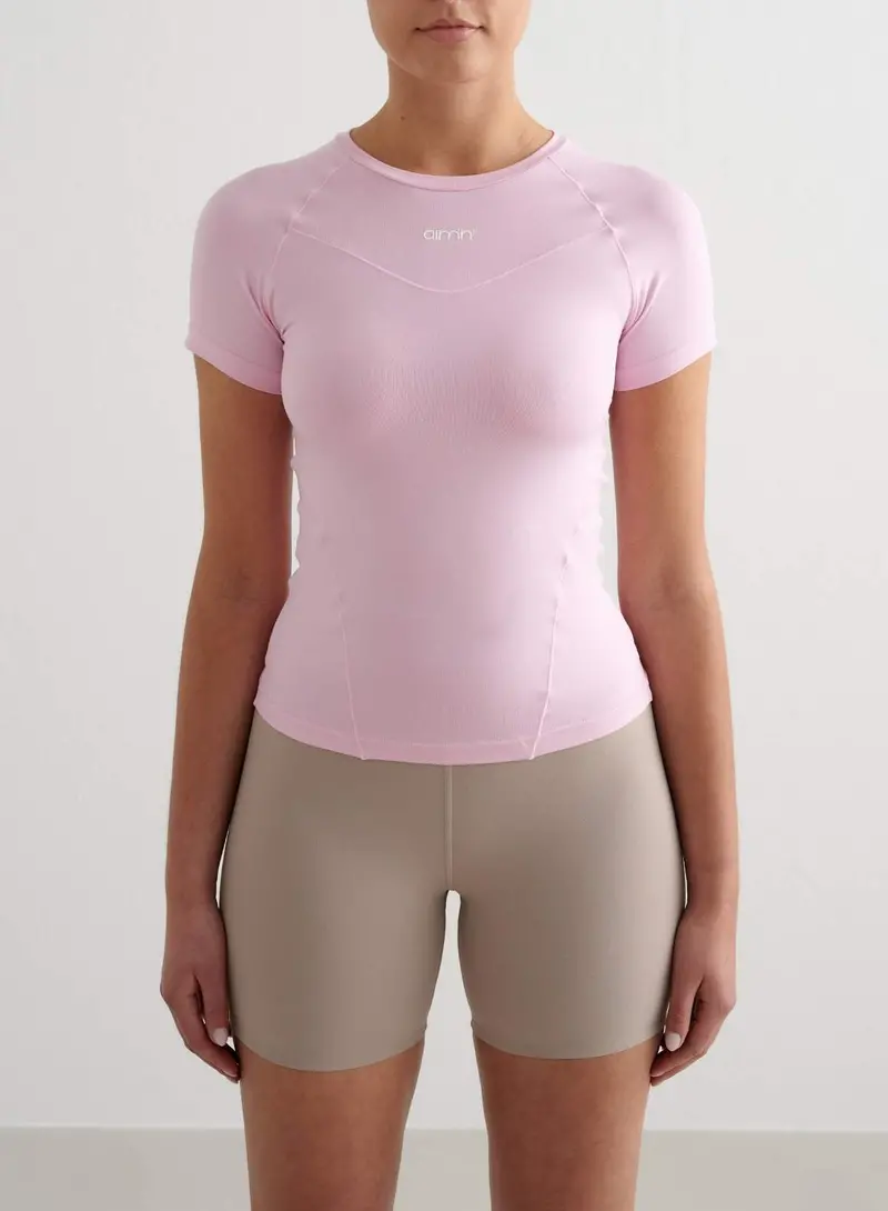 Cotton Candy Lightweight Basic Short-Sleeve Top