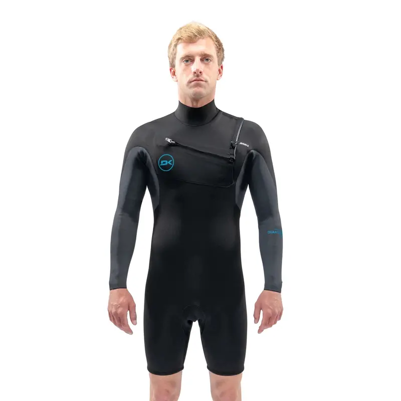 Dakine Quantum 2/2mm Chest-Zip Shorty – Men’s Full-Length Wetsuit Top