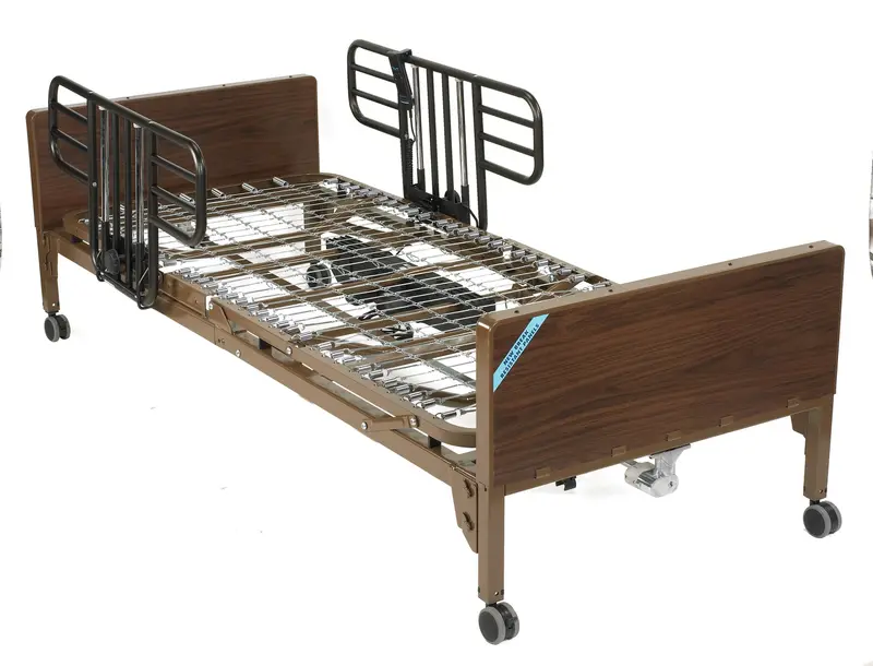 Delta Ultra-Light Semi-Electric Hospital Bed with Half-Height Side Rails