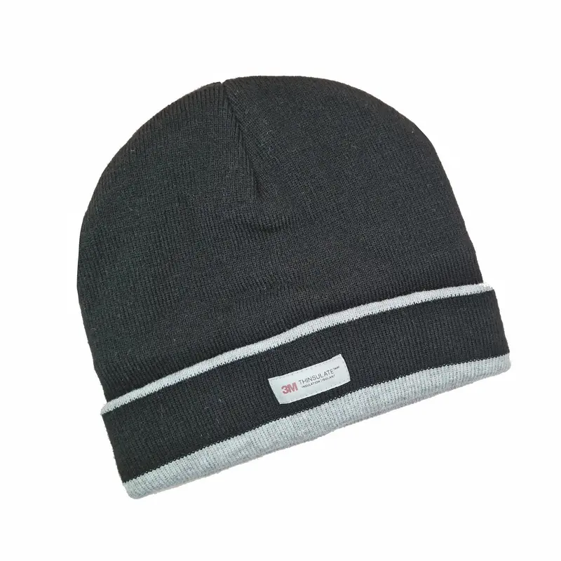 Dents 3M Thinsulate Beanie – Contrast Brim, Sleek Black Finish
