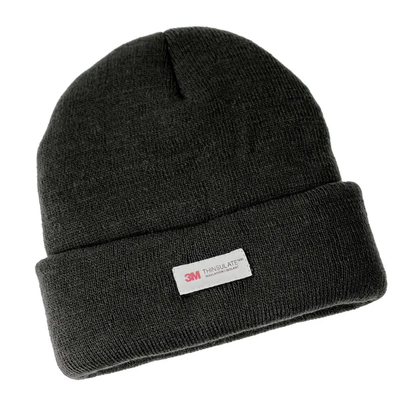 Dents 3M Thinsulate Rib-Knit Beanie – Minimalist Black Winter Headwear