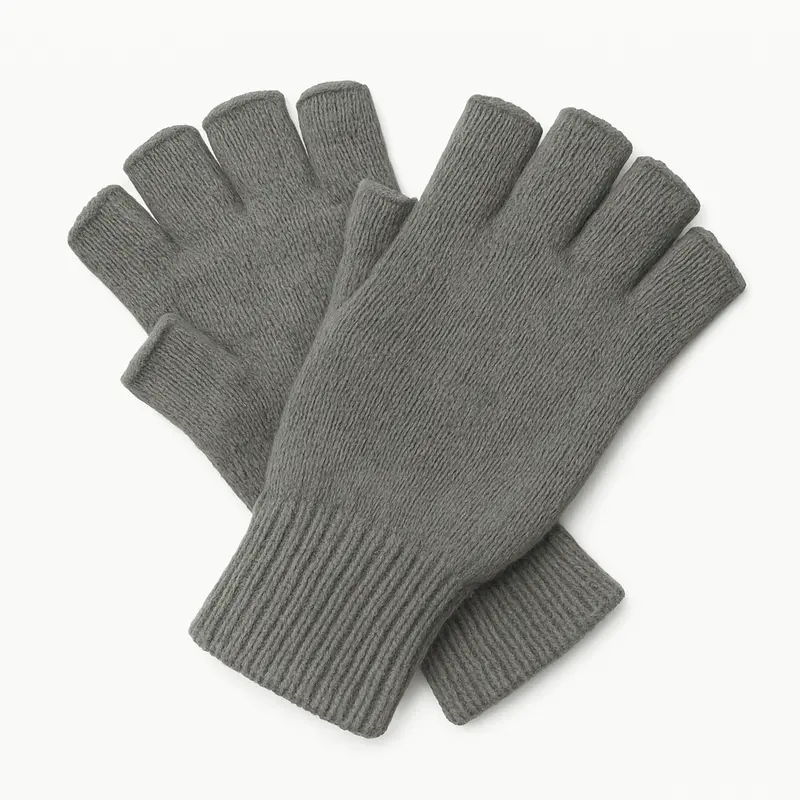 Dents Fingerless Thermal Gloves – 3M Thinsulate Charcoal Knit for Dexterity & Warmth